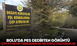 Bolu'da pes dedirten görüntü: ‘Çöp atmayın' tabelasının altını çöple doldurdular