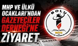MHP ve Ülkü Ocakları'ndan Bolu Gazeteciler ve Yazarlar Derneği'ne Ziyaret