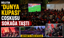 BOLU'DA 'DÜNYA KUPASI' COŞKUSU SOKAĞA TAŞTI: ANITPARK'TA TARİHİ HEYECAN