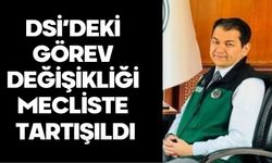 DSİ’DEKİ GÖREV DEĞİŞİKLİĞİ MECLİSTE TARTIŞILDI