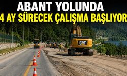 ABANT YOLUNDA 4 AY SÜRECEK ÇALIŞMA BAŞLIYOR