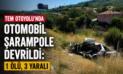 TEM Otoyolu’nda otomobil şarampole devrildi: 1 ölü, 3 yaralı