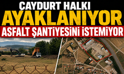 ÇAYDURT HALKI AYAKLANIYOR ASFALT ŞANTİYESİNİ İSTEMİYOR