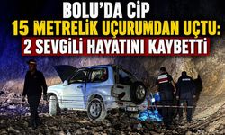 Bolu'da cip 15 metrelik uçurumdan uçtu: 2 sevgili hayatını kaybetti