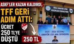 ASKF’LER KAZAN KALDIRDI, TFF GERİ ADIM ATTI: ÜCRET 250 TL’YE DÜŞTÜ