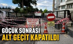 Bolu'da İki Mahalleyi Bağlayan Alt Geçit Kapandı