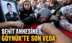 Bolulu şehit Ziya Sarpkaya'nın vefat eden annesi son yolculuğuna uğurlandı