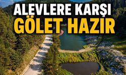 Bolu'da Orman Yangınlarına Karşı Gölette Kritik Çalışma