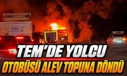 Çaydurt’ta Yolcu Otobüsü Alev Alev Yandı