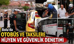 Bolu’da otobüs ve taksilere hijyen ve güvenlik denetimi