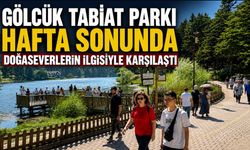 GÖLCÜK TABİAT PARKI HAFTA SONUNDA DOĞASEVERLERİN İLGİSİYLE KARŞILAŞTI