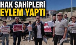 HAK SAHİPLERİ EYLEM YAPTI