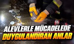 Alevlerin Ortasında Kalan Minik Canı İtfaiye Kurtardı