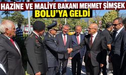 HAZİNE VE MALİYE BAKANI MEHMET ŞİMŞEK BOLU’YA GELDİ