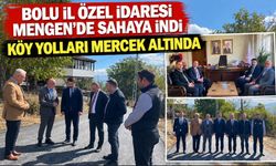 BOLU İL ÖZEL İDARESİ MENGEN’DE SAHAYA İNDİ! KÖY YOLLARI MERCEK ALTINDA