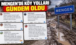 MENGEN’DE KÖY YOLLARI GÜNDEM OLDU
