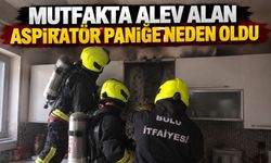 MUTFAKTA ALEV ALAN ASPİRATÖR PANİĞE NEDEN OLDU