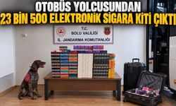 OTOBÜS YOLCUSUNDAN 23 BİN 500 ELEKTRONİK SİGARA KİTİ ÇIKTI
