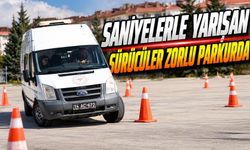 Ambulans Sürücüleri Zorlu Parkurda Ter Döktü