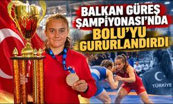 BALKAN GÜREŞ ŞAMPİYONASI’NDA BOLU’YU GURURLANDIRDI