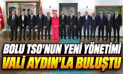 Bolu TSO’nun Yeni Yönetiminden Vali Aydın’a Ziyaret