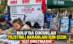BOLU’DA ÇOCUKLAR FİLİSTİNLİ AKRANLARI İÇİN ÇİZDİ: “SİZİ UNUTMADIK”