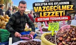 BOLU'DA KIŞ AYLARININ VAZGEÇİLMEZ LEZZETİ KESTANE TEZGAHLARDA