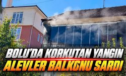 Bolu’da Korkutan Yangın: Alevler Balkonu Sardı