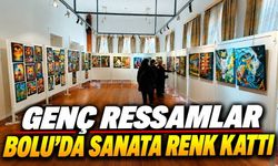 Bolu Güzel Sanatlar Lisesi’nin Genç Ressamları Göz Doldurdu