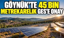 GÖYNÜK’TE 45 BİN METREKARELİK GES’E ONAY