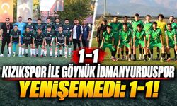 Kızıkspor ile Göynük İdmanyurduspor Yenişemedi: 1-1!