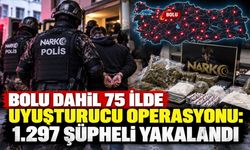 BOLU DAHİL 75 İLDE UYUŞTURUCU OPERASYONU:  1.297 ŞÜPHELİ YAKALANDI