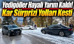 Yedigöller’de Kar Kalınlığı 15 Santimetreye Ulaştı