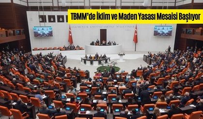 TBMM’DE İKLİM VE MADEN YASASI MESAİSİ BAŞLIYOR