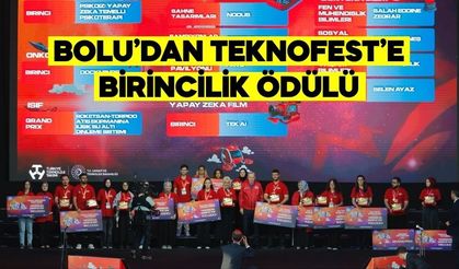 Bolu’dan TEKNOFEST’e Birincilik: Ödüllerini Cumhurbaşkanı Erdoğan Takdim Etti
