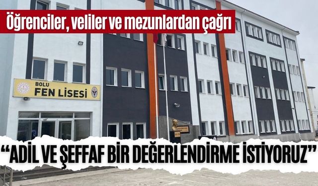 “ADİL VE ŞEFFAF BİR DEĞERLENDİRME İSTİYORUZ”