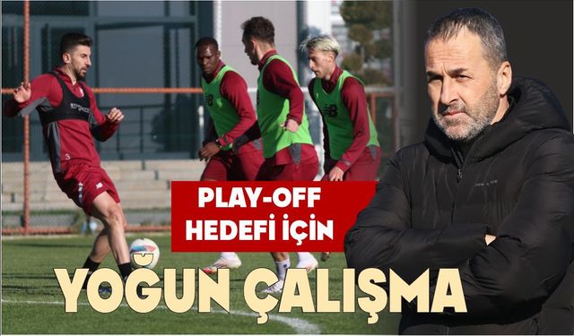 PLAY-OFF HEDEFİ İÇİN BOLUSPOR'DA YOĞUN ÇALIŞMALAR DEVAM EDİYOR