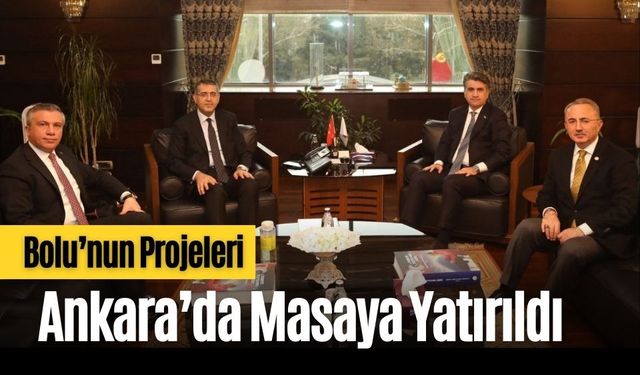 BOLU’NUN PROJELERİ ANKARA’DA MASAYA YATIRILDI