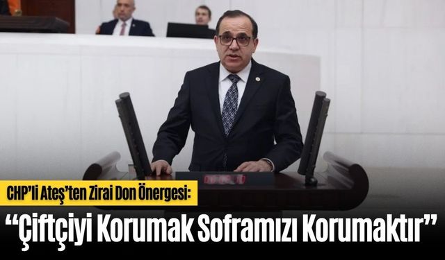 CHP'li Ateş, Bolu’daki Zirai Don Zararını Meclis Gündemine Taşıdı
