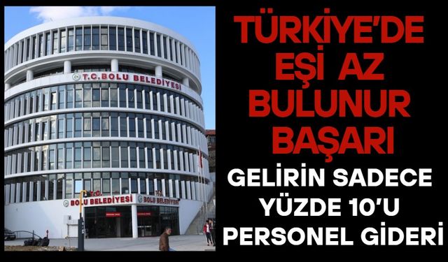Türkiye’de Eşi Az Bulunur Başarı! GELİRİN SADECE YÜZDE 10’U PERSONEL GİDERİ