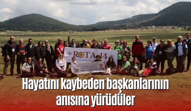 Hayatını kaybeden başkanlarının anısına yürüdüler