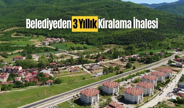 Belediyeden 3 Yıllık Kiralama İhalesi