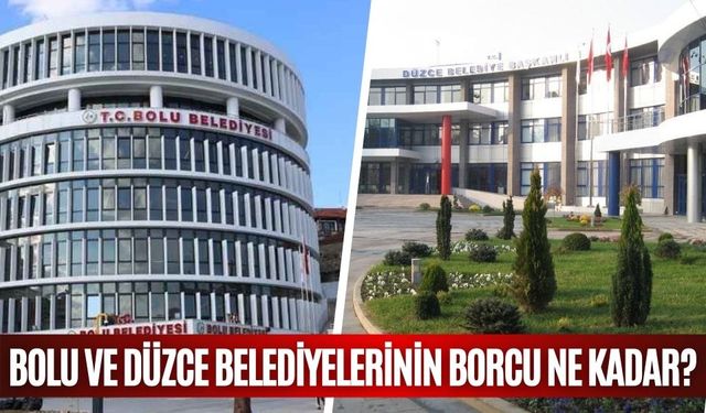 BOLU VE DÜZCE BELEDİYELERİNİN BORCU NE KADAR?