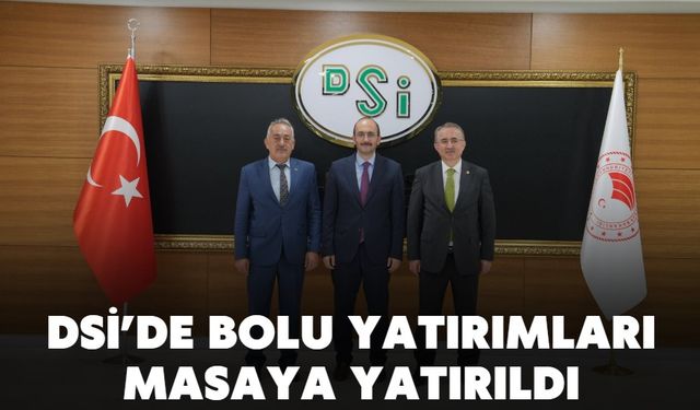 DSİ’DE BOLU YATIRIMLARI MASAYA YATIRILDI
