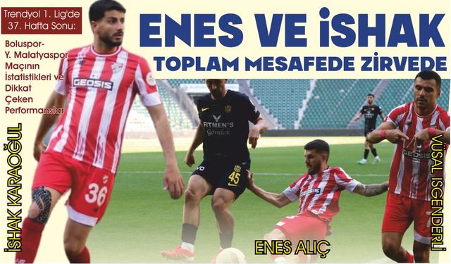 ENES ALIÇ VE İSHAK KARAOĞUL TOPLAM MESAFEDE ZİRVEDE
