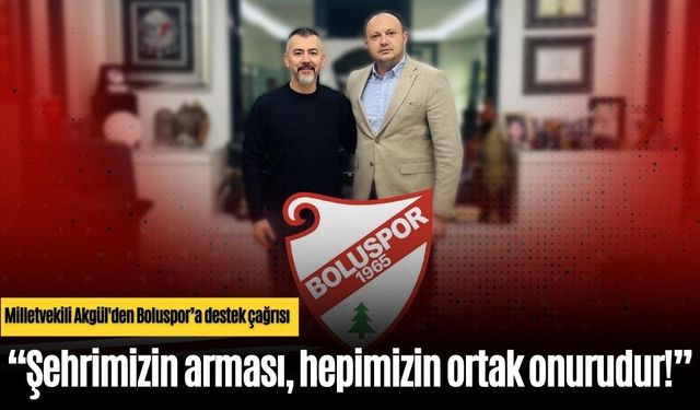 Milletvekili Akgül'den Boluspor’a destek çağrısı