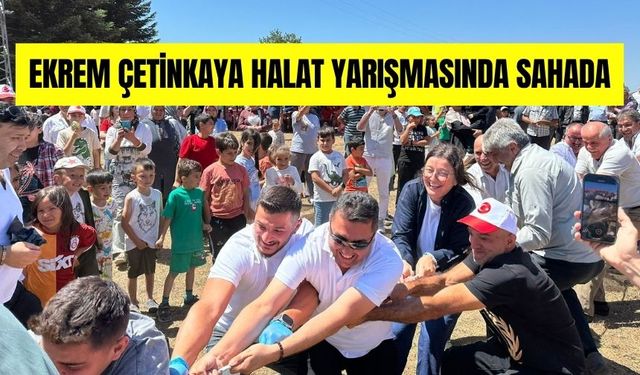 EKREM ÇETİNKAYA HALAT YARIŞMASINDA SAHADA