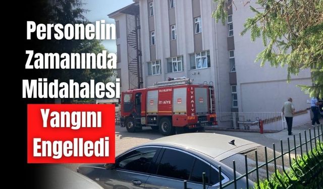 BOLU’DA HUZUREVİNDE YANGIN ALARMI