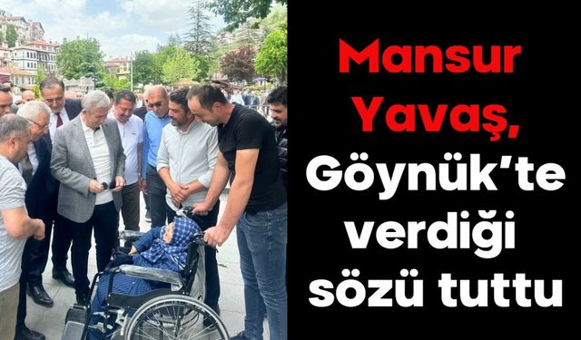 Mansur Yavaş, Göynük’te verdiği sözü tuttu!