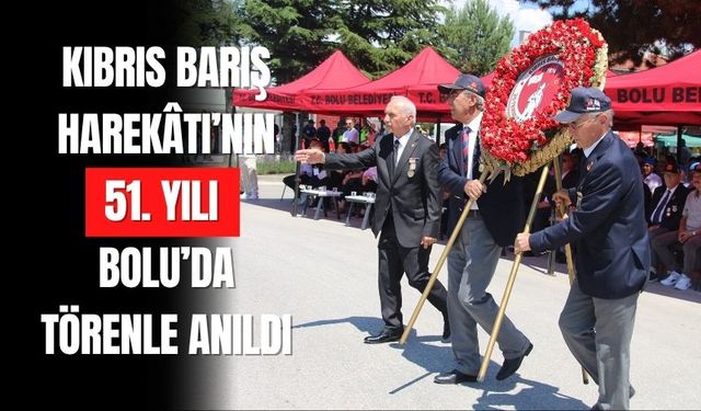 Kıbrıs Şehitleri ve Gazileri Bolu’da Anıldı